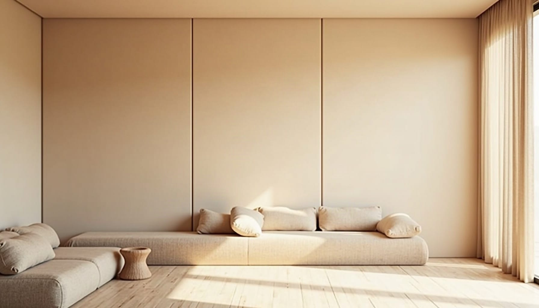 room partition — natural textures