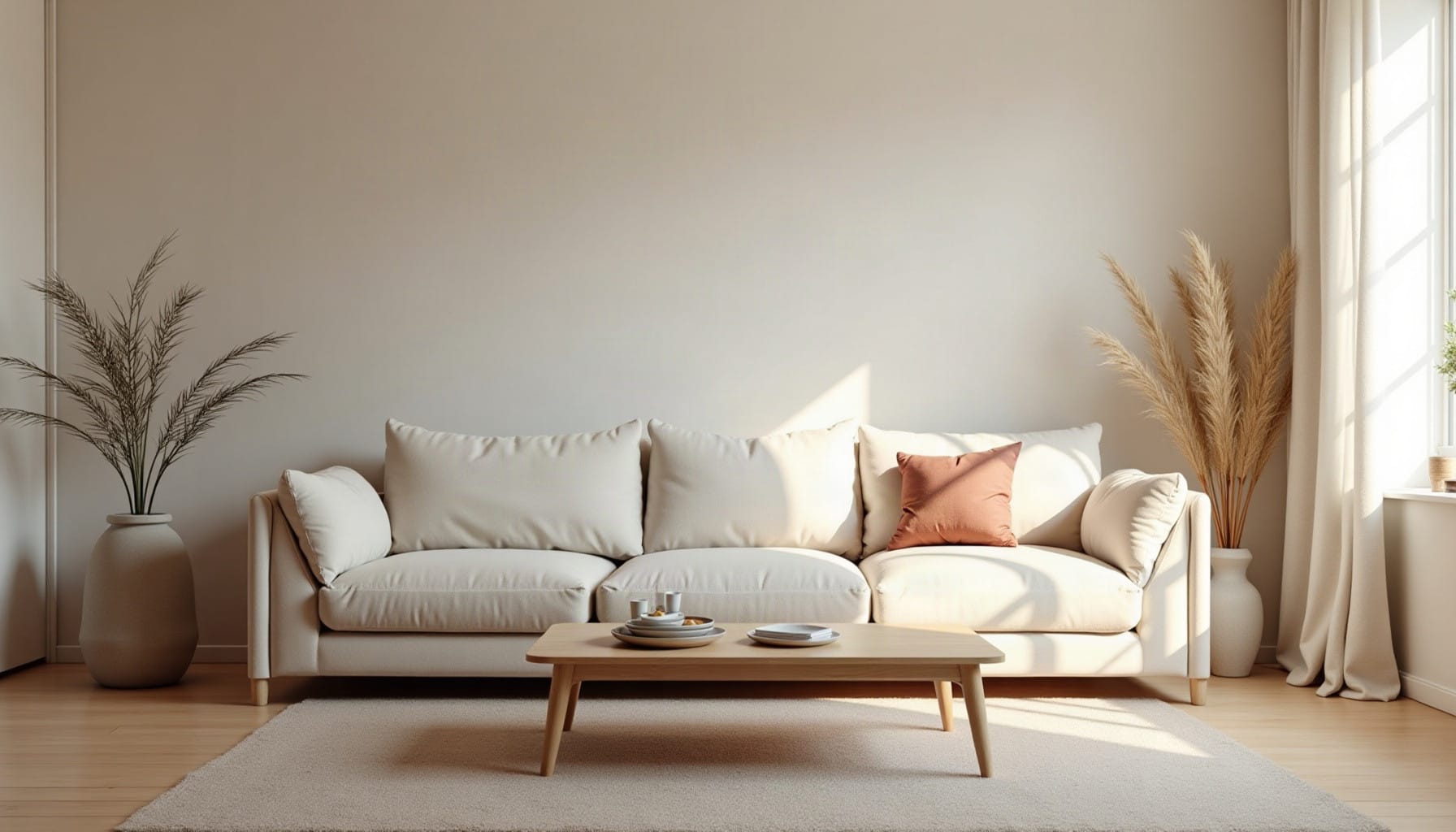 front room ideas, natural textures