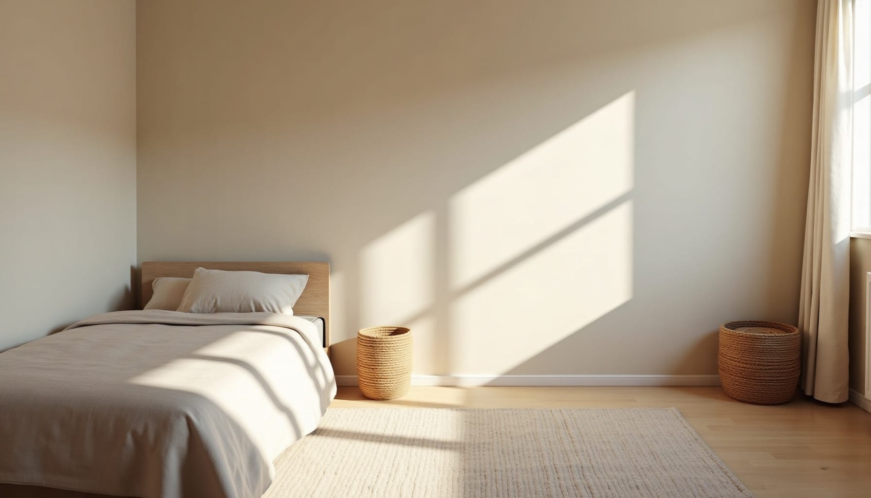 spare bedroom ideas, natural textures