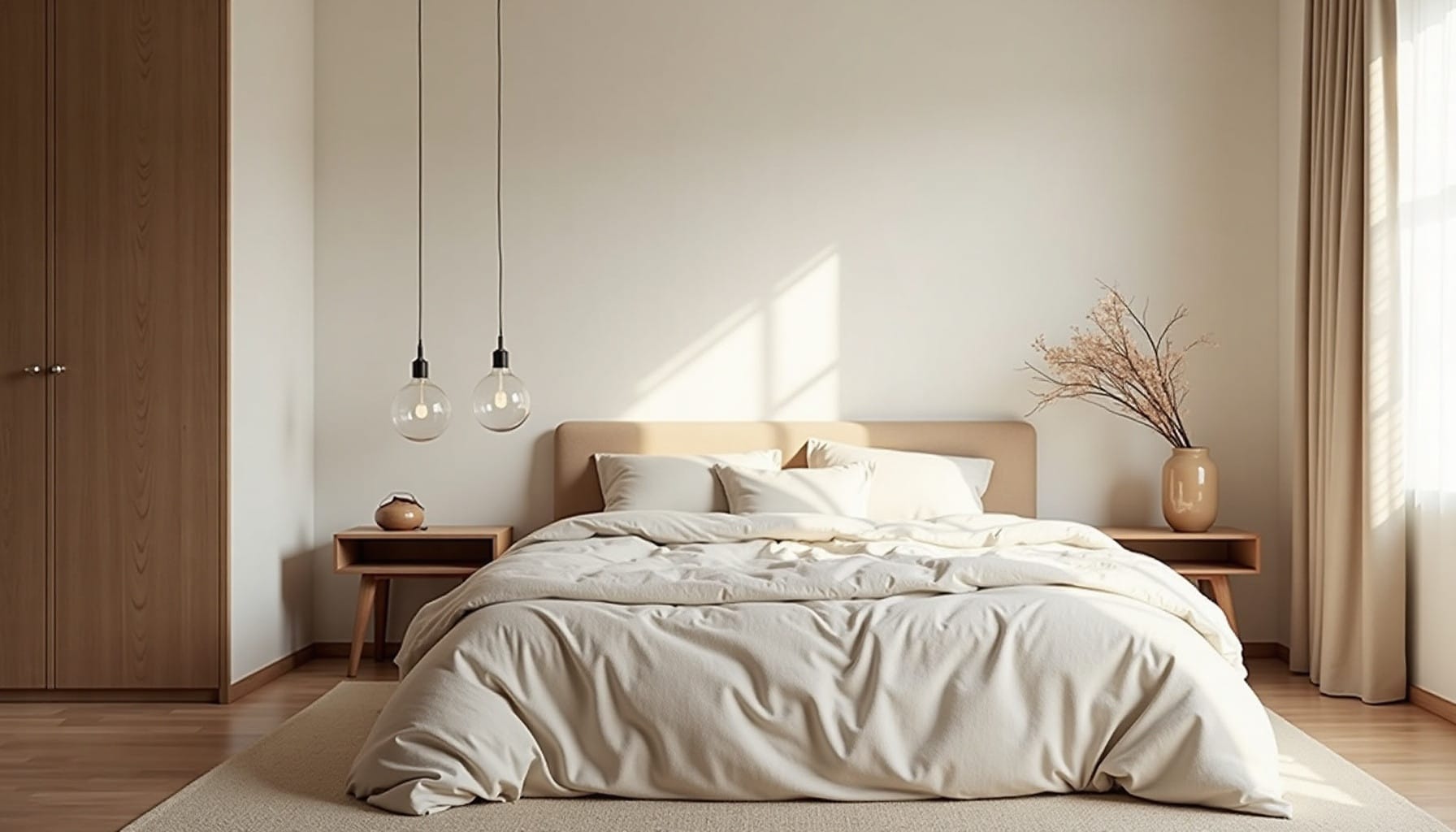 couple bedroom ideas — natural textures