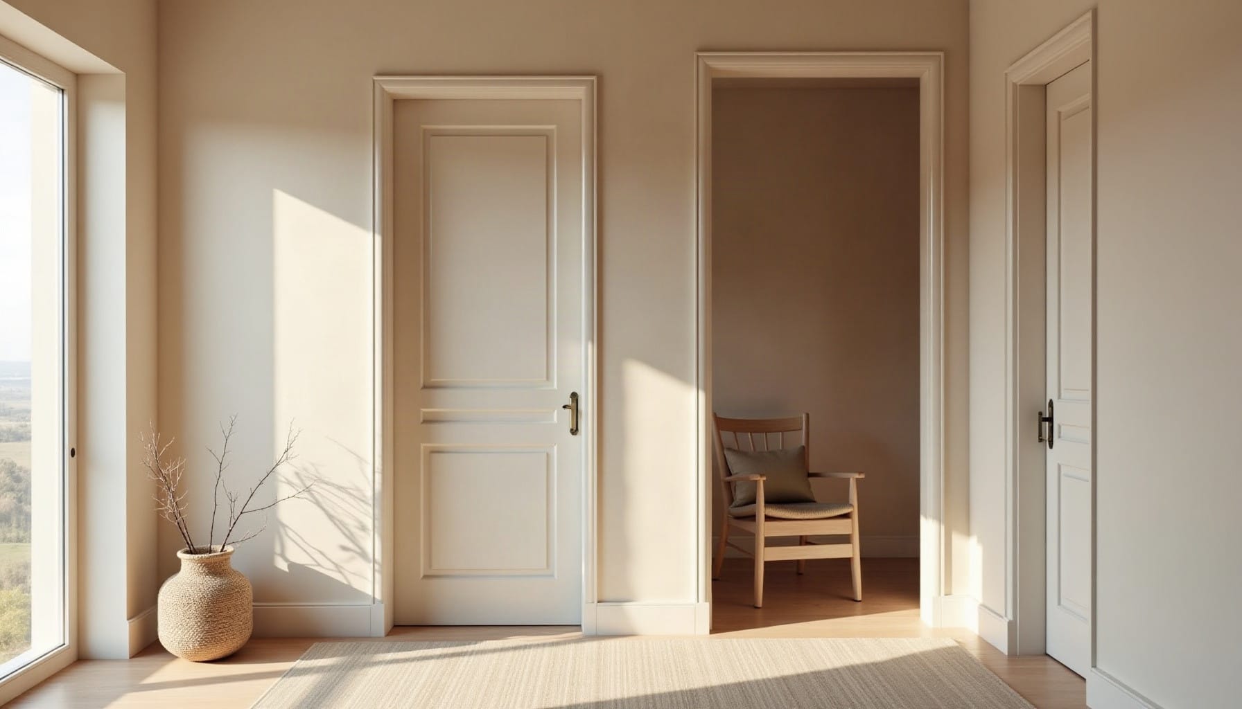 decorating ideas for hallways, natural textures