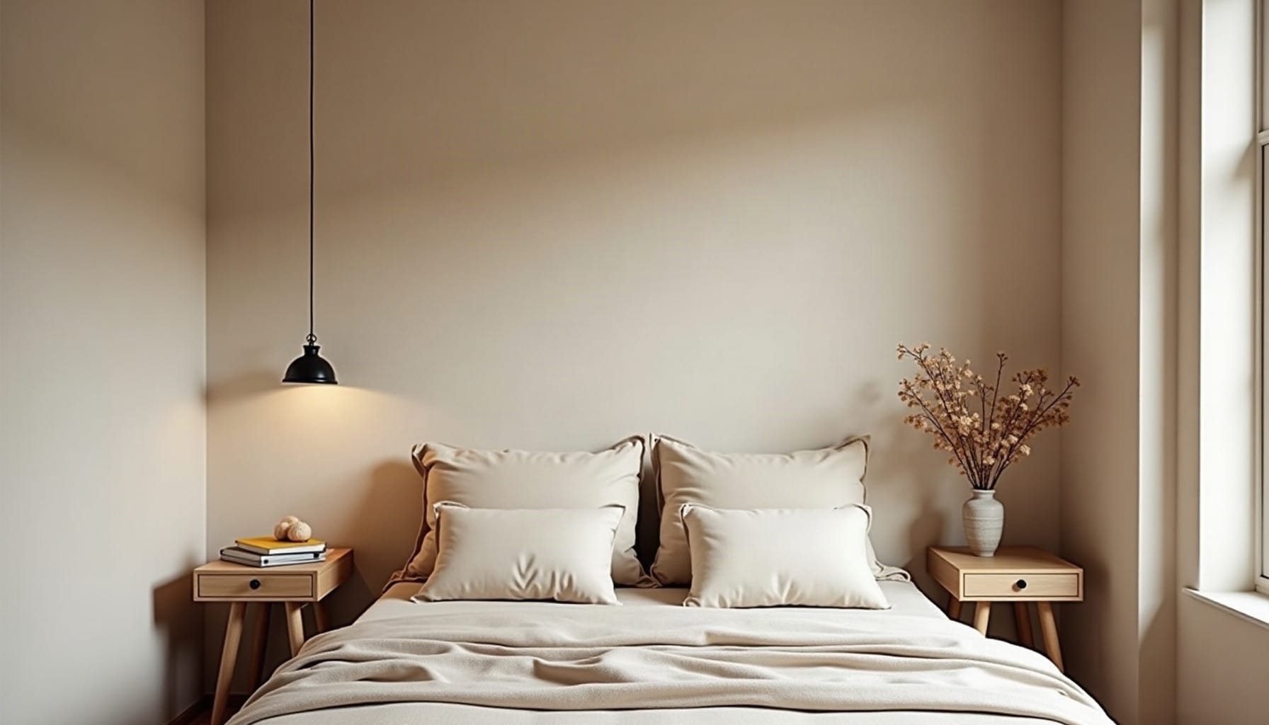 modern bedroom ideas — natural textures