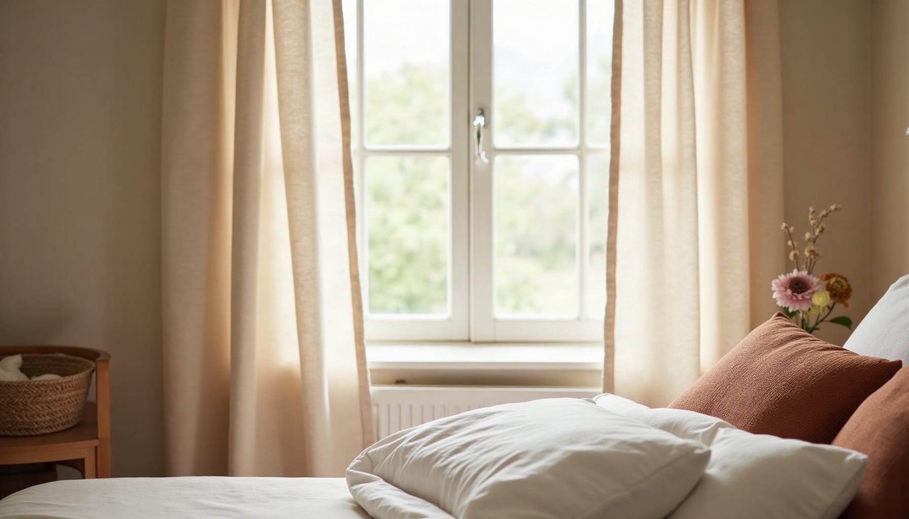 bedroom window ideas — warm minimal detail