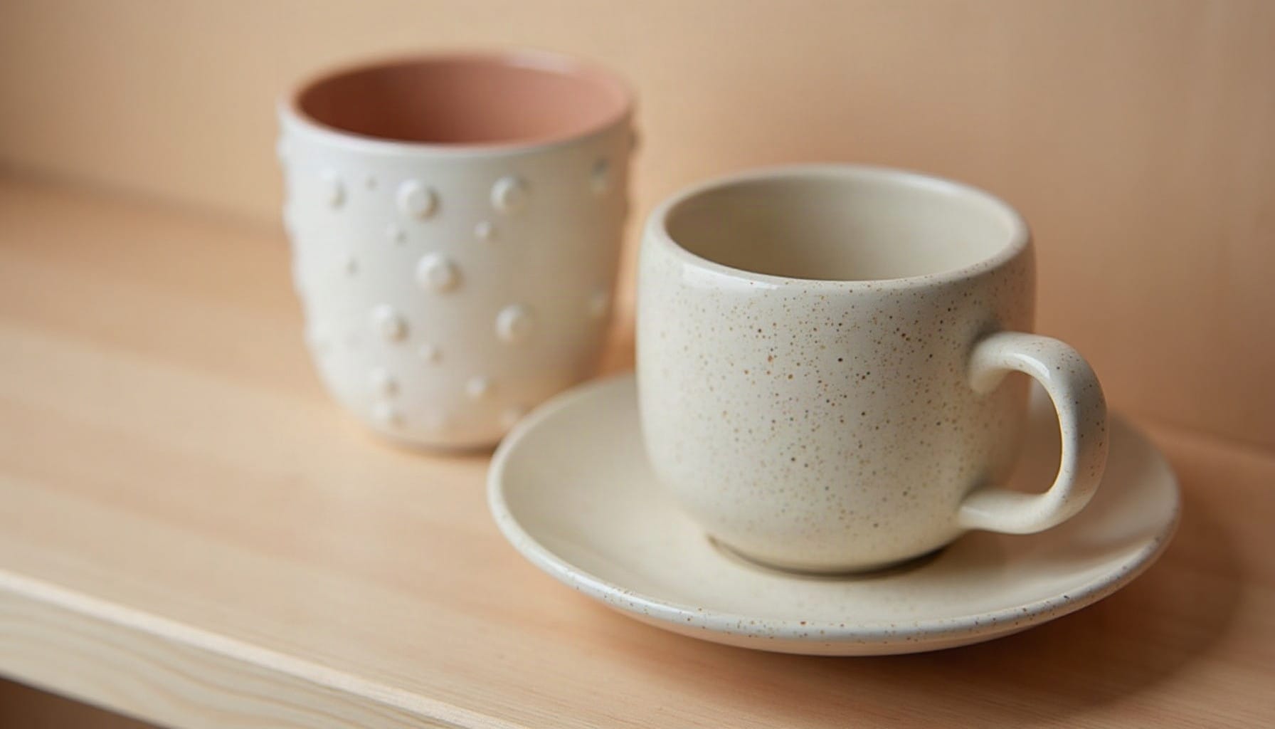 how to decorate shelves — warm minimal detail