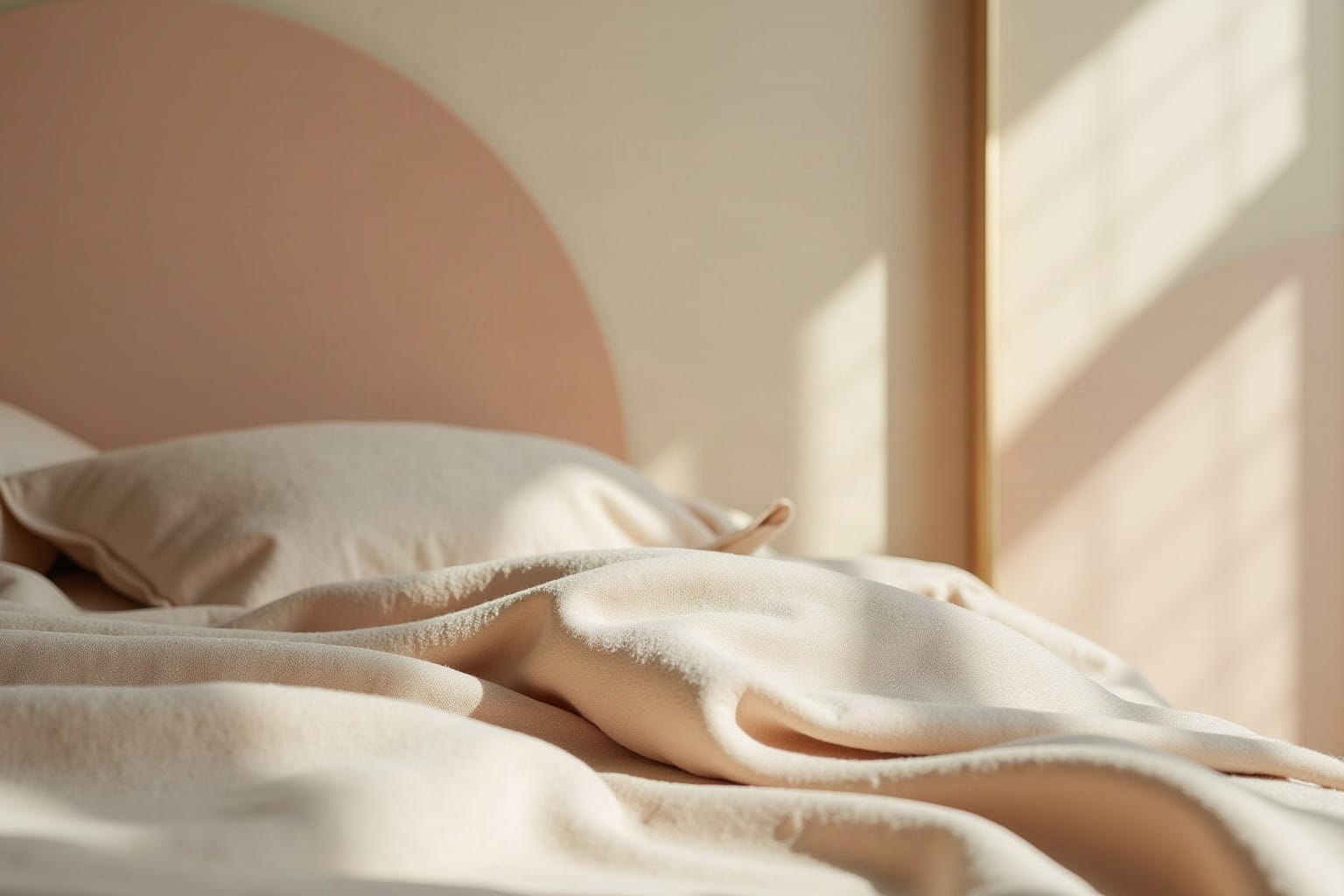 bedroom art ideas, warm minimal detail