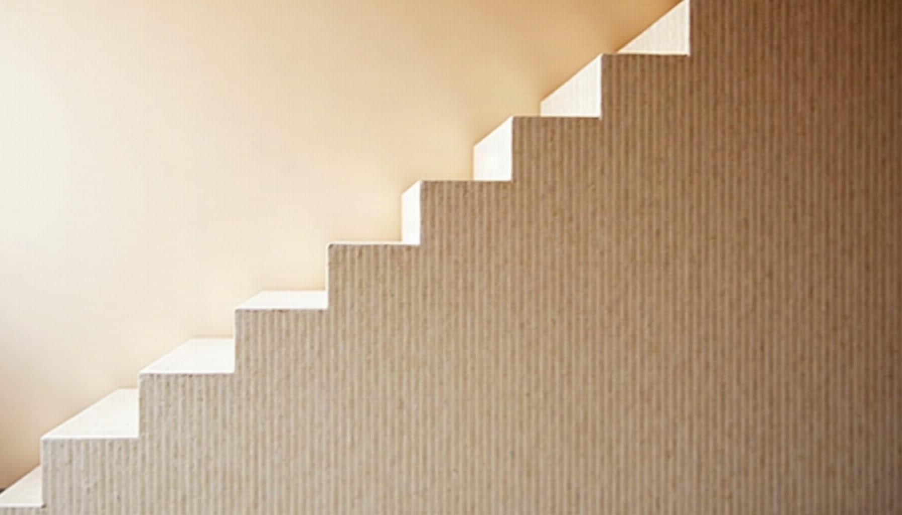 staircase wall decor ideas modern — warm minimal detail