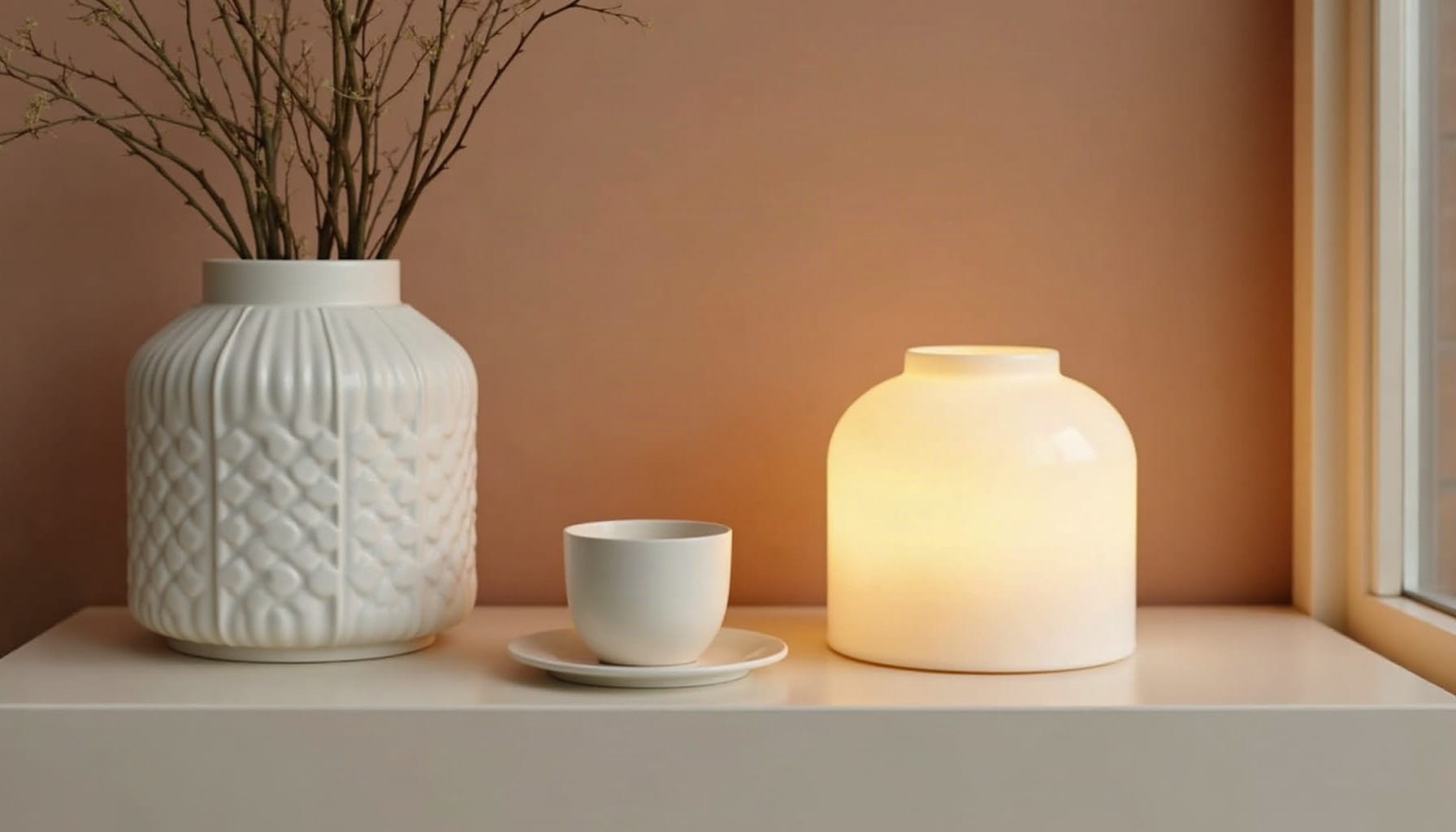 outdoor lantern ideas, warm minimal detail