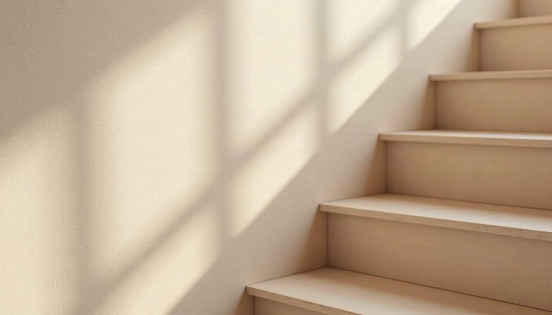 staircase wall decorating ideas, warm minimal detail