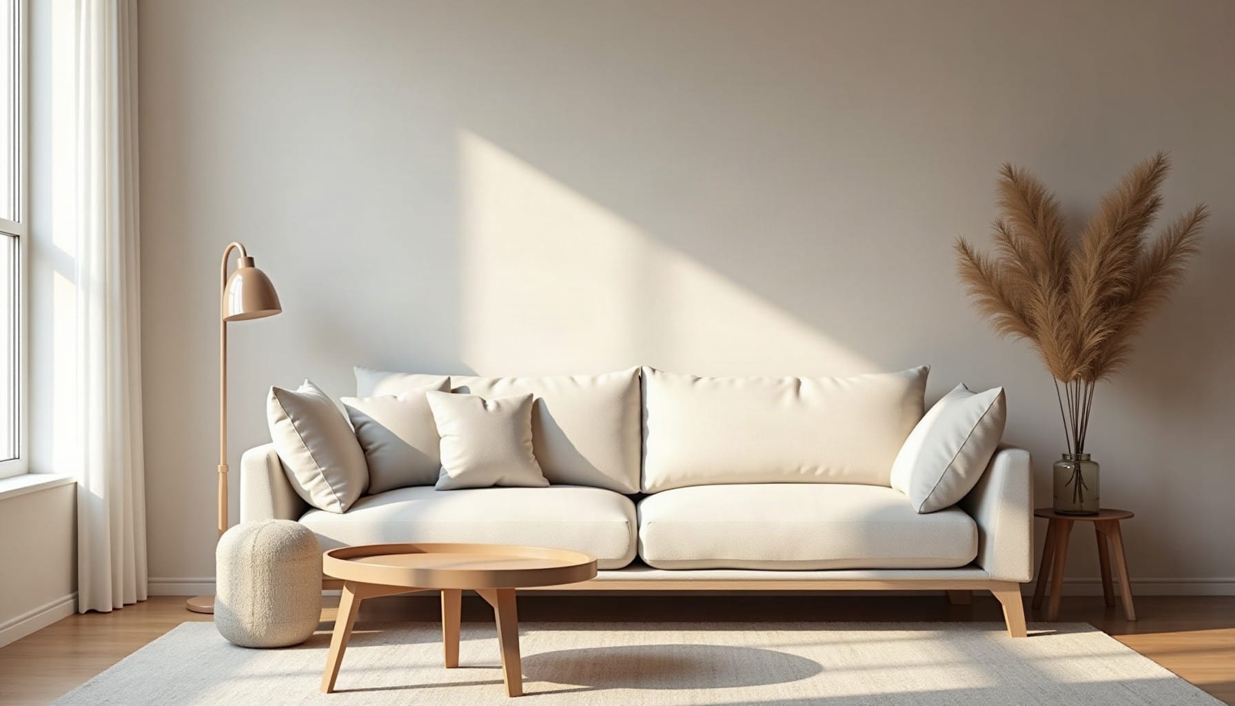 grey wallpaper living room, natural textures