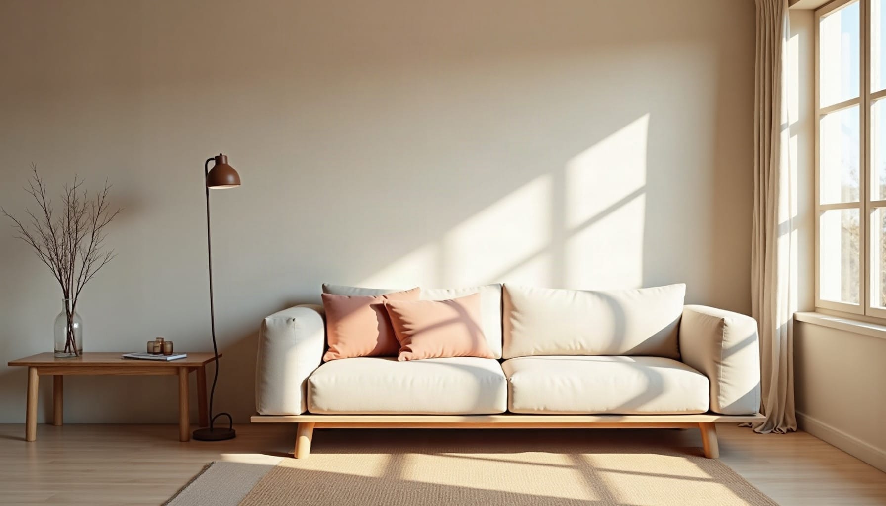 living spaces, natural textures