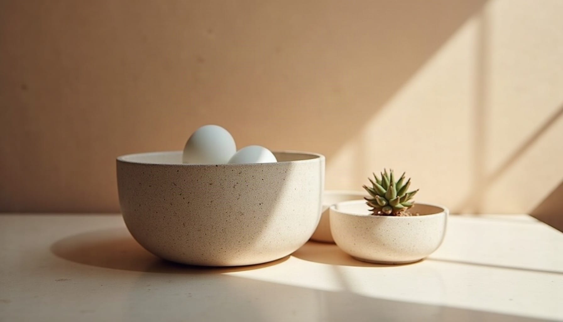living spaces, warm minimal detail