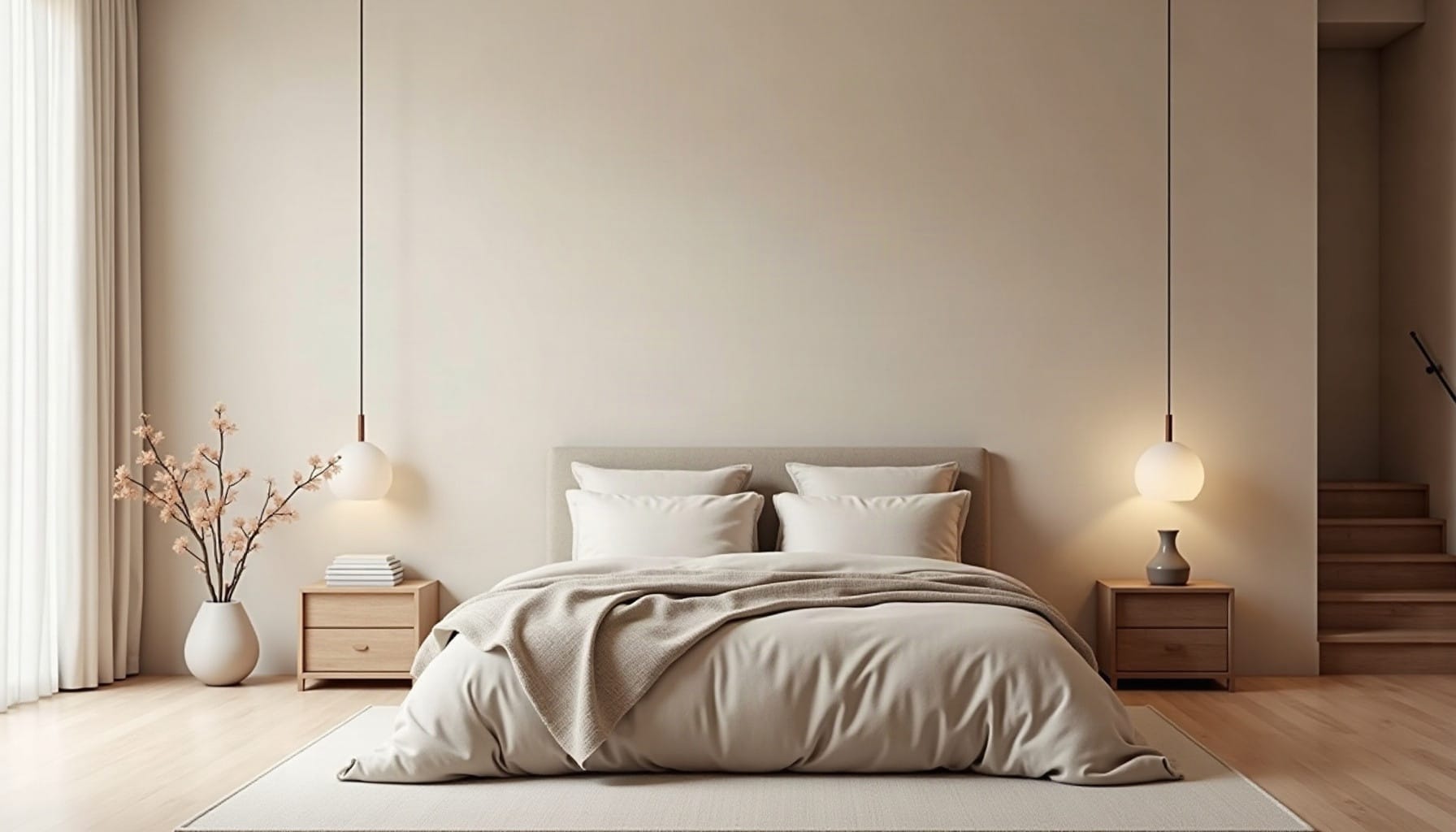wall panels bedroom ideas, natural textures