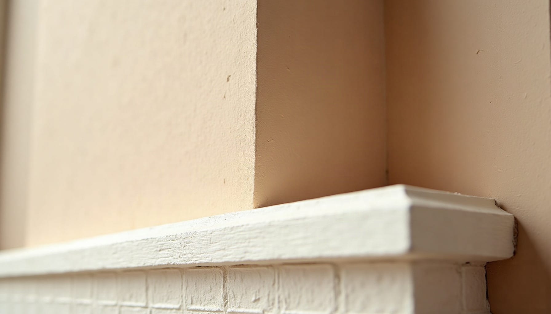 fireplace wall decor, warm minimal detail