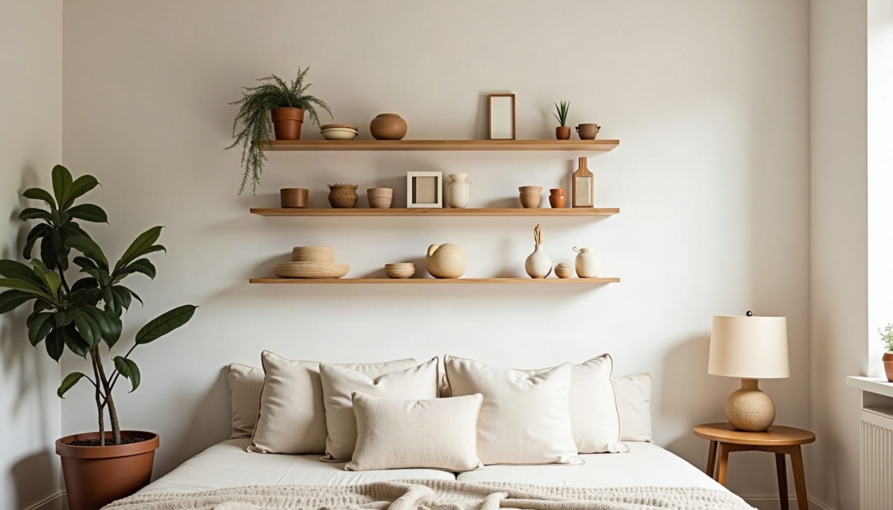 etsy wall shelves, natural textures