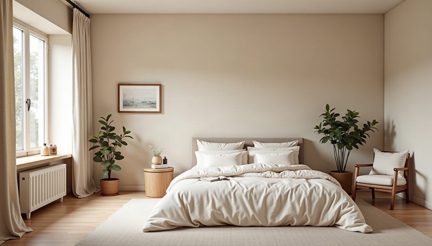 country bedroom ideas, natural textures