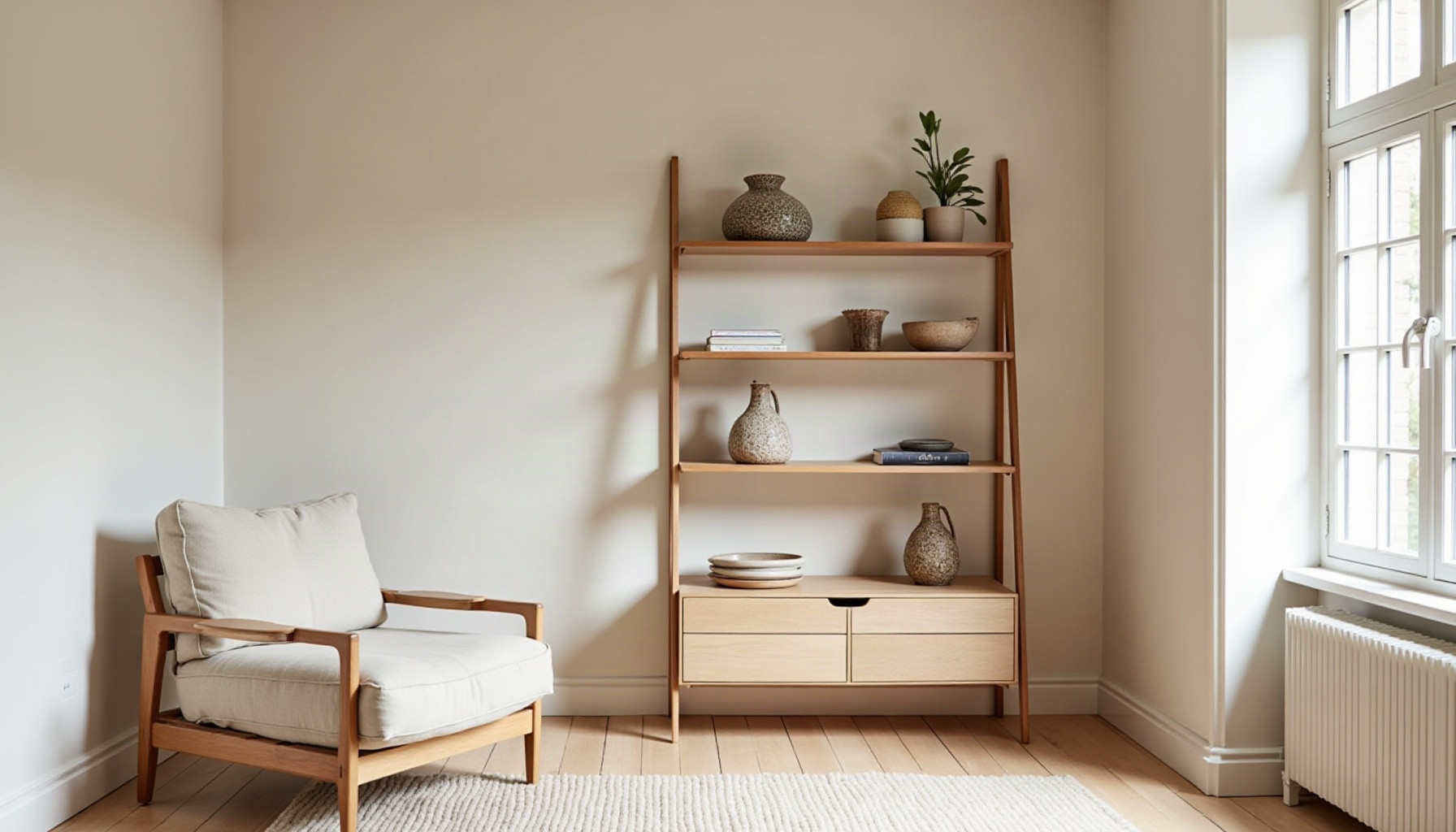 styling kallax shelves, natural textures