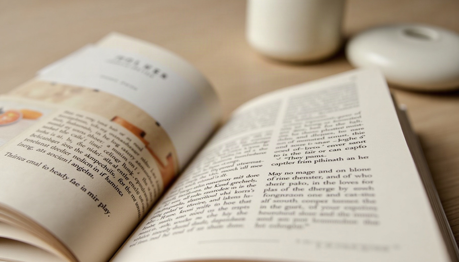home management book, warm minimal detail
