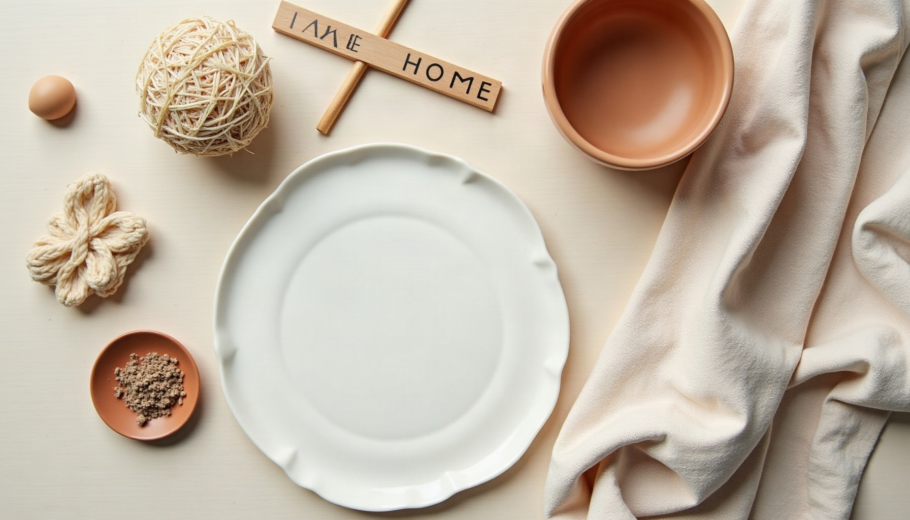home from home saying, natural textures