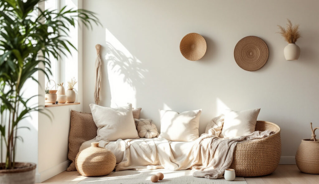 Cosy Balcony Ideas: Portable Lights and Natural Textures for Renters