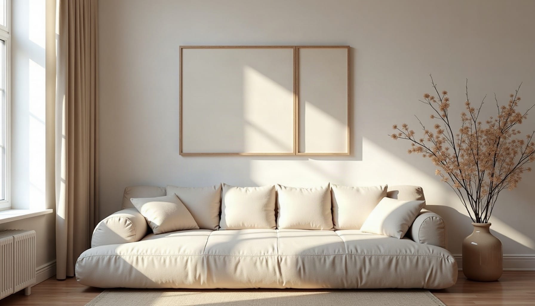 grey wall plaque, natural textures