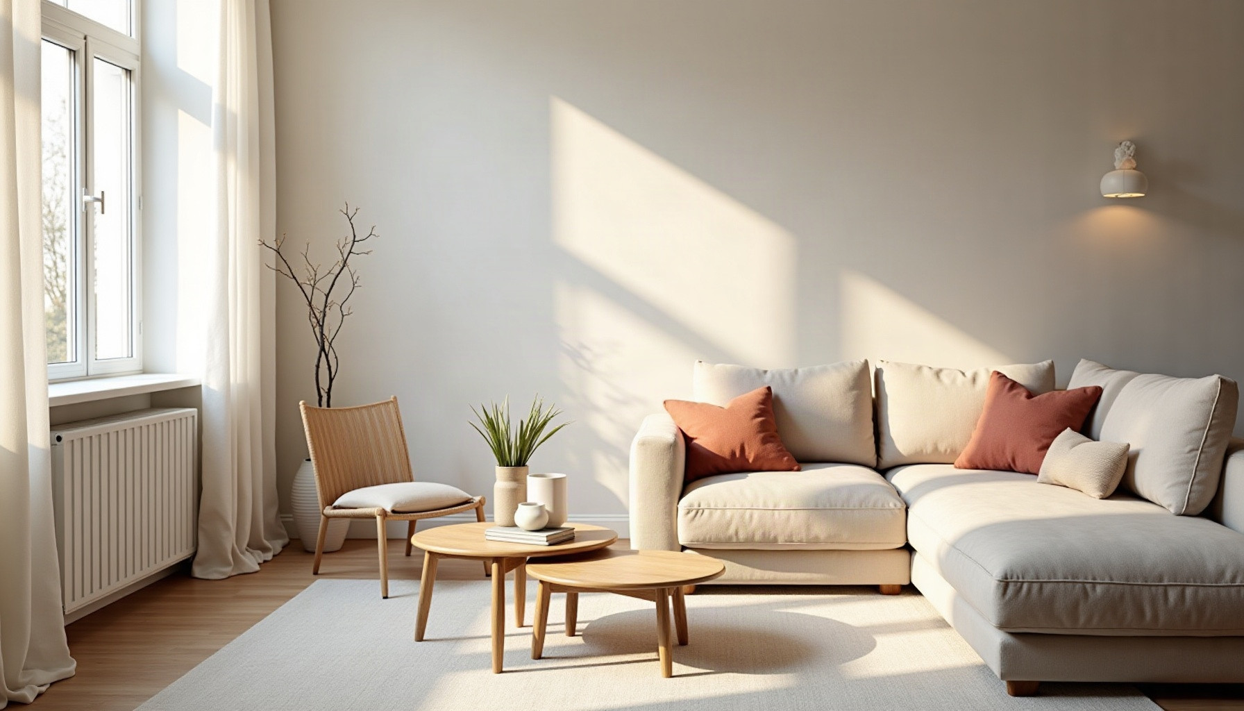 minimal christmas decor, natural textures