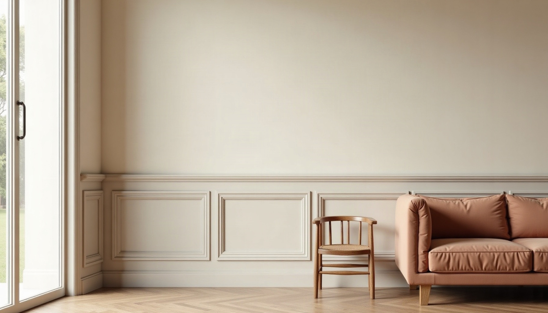 wall panel corner trim, natural textures