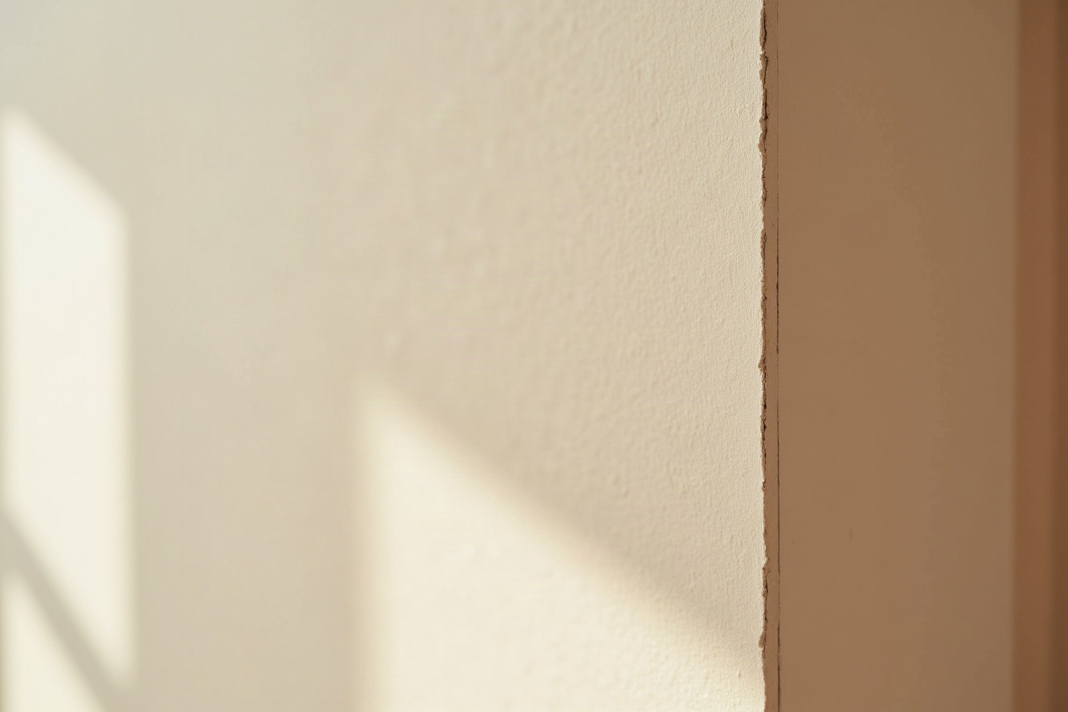 mounting on plasterboard wall — warm minimal detail