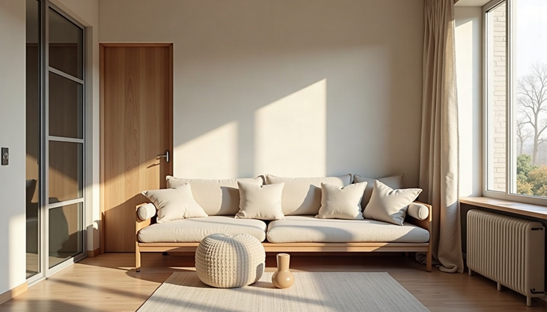 cosy balcony ideas, natural textures